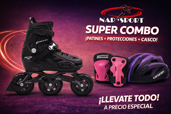 Combo Patín Black Magic Pro Plus 27-30