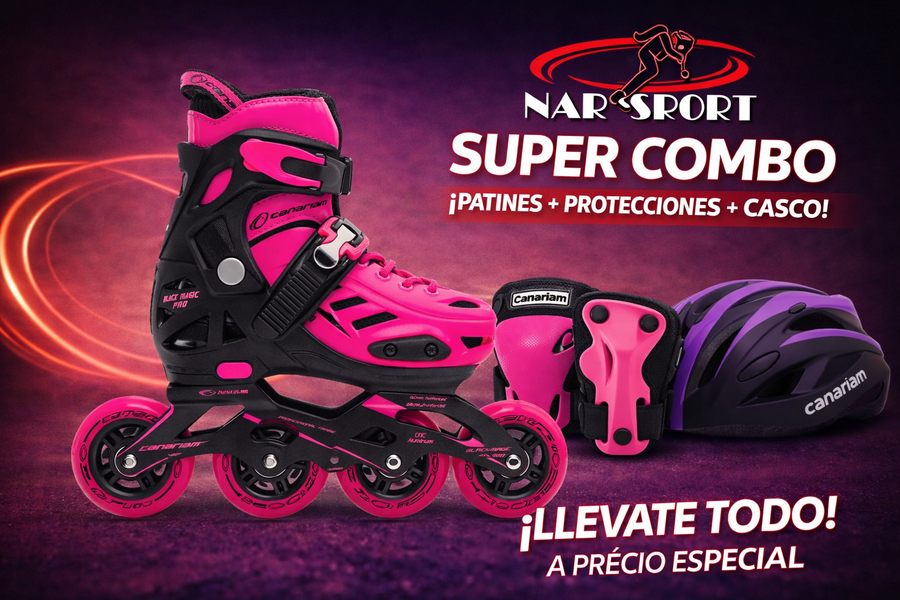 Combo Patín Black Magic Pro Plus 39-42