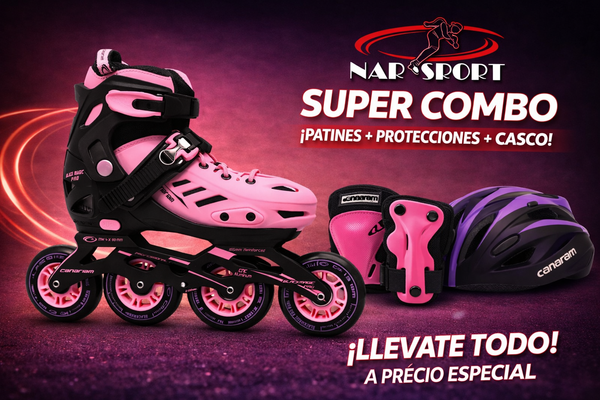 Combo Patín Black Magic Pro Plus 35-38