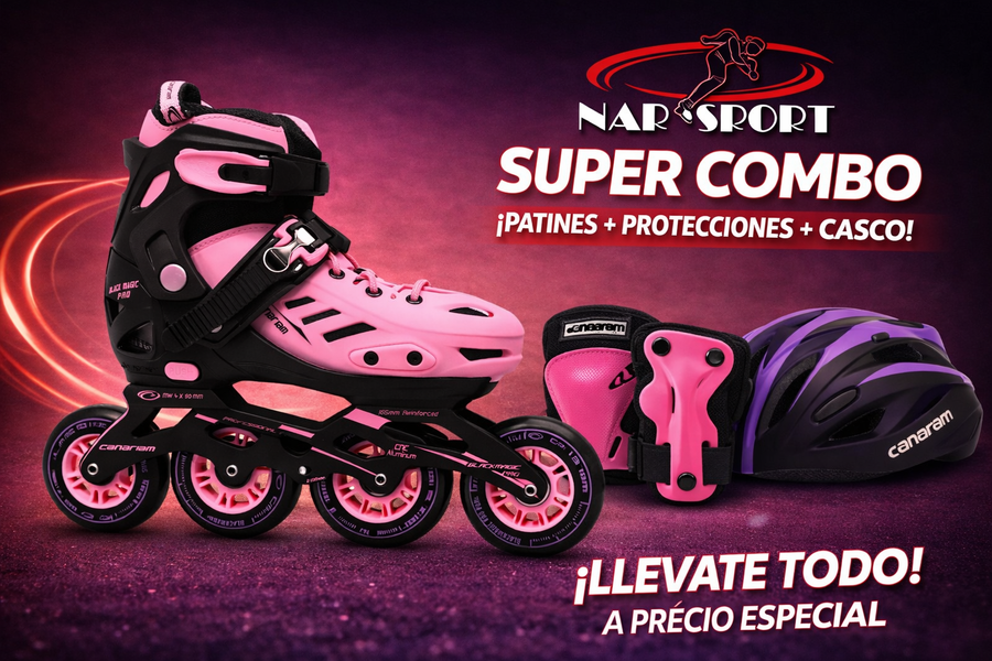 Combo Patín Black Magic Pro Plus 35-38
