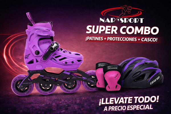 Combo Patín Black Magic Pro Plus 31-34